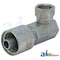 A & I Products HW-FJX90B Female JIC 37 - Swivel - 90 Degree Elbow Block 4 x3 x1 A-FJX90B-08-08-W - alternate 2